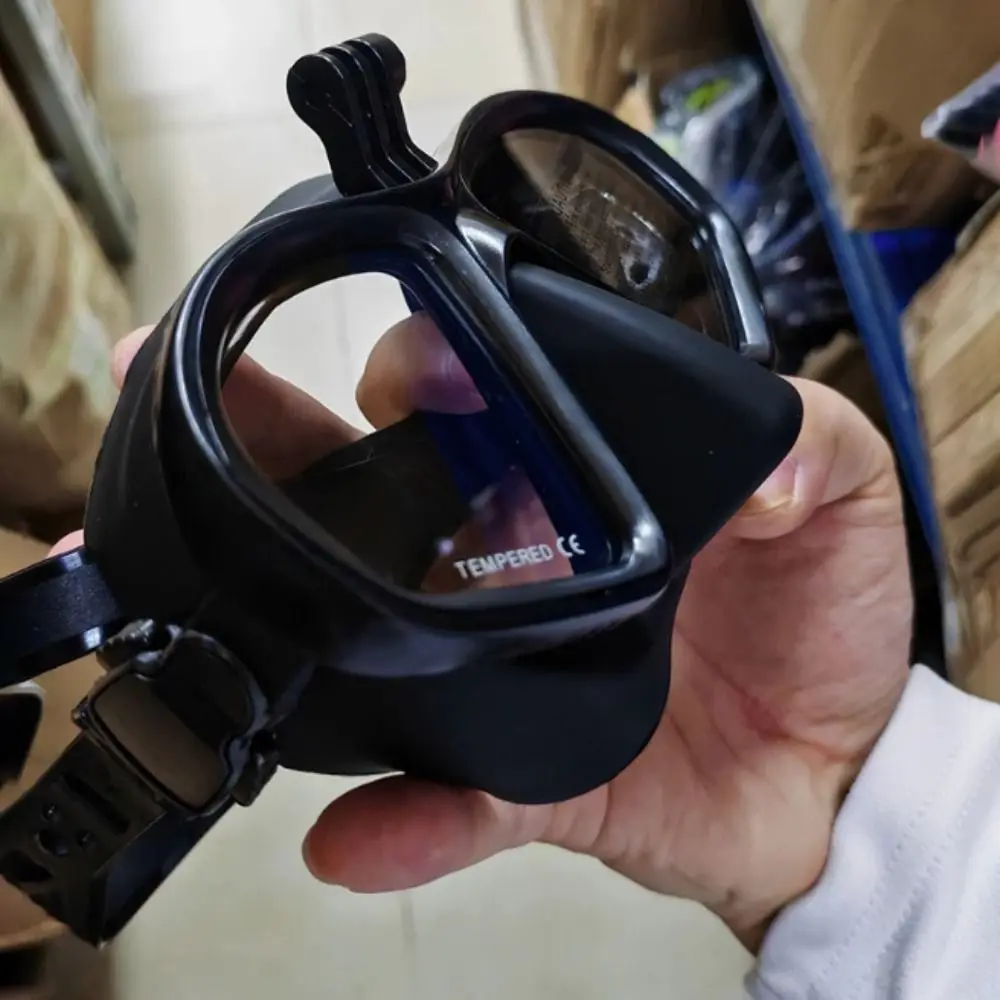 Máscara snorkel tipo J vidrio templado bajo volumen - imagen 5