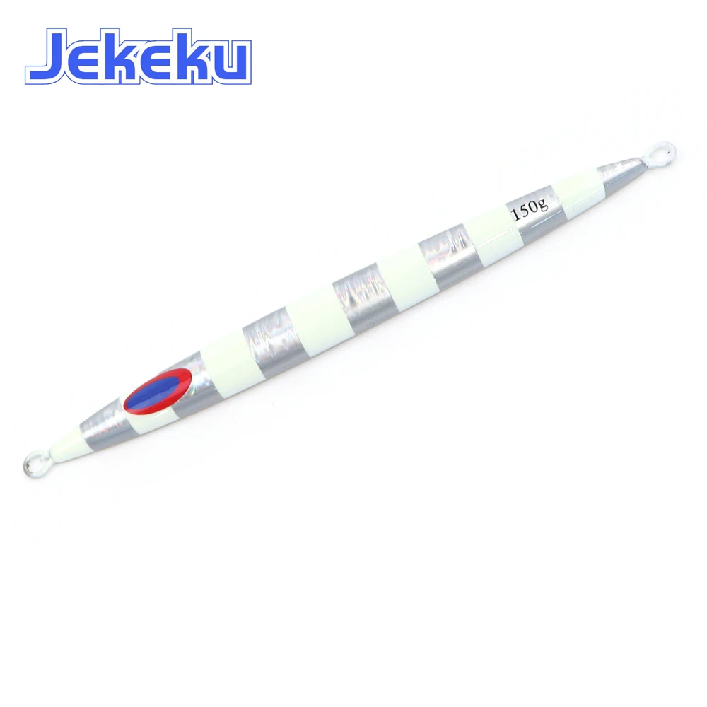 Señuelo cuchara jigging lento 100g de mar JekeKu con anzuelo