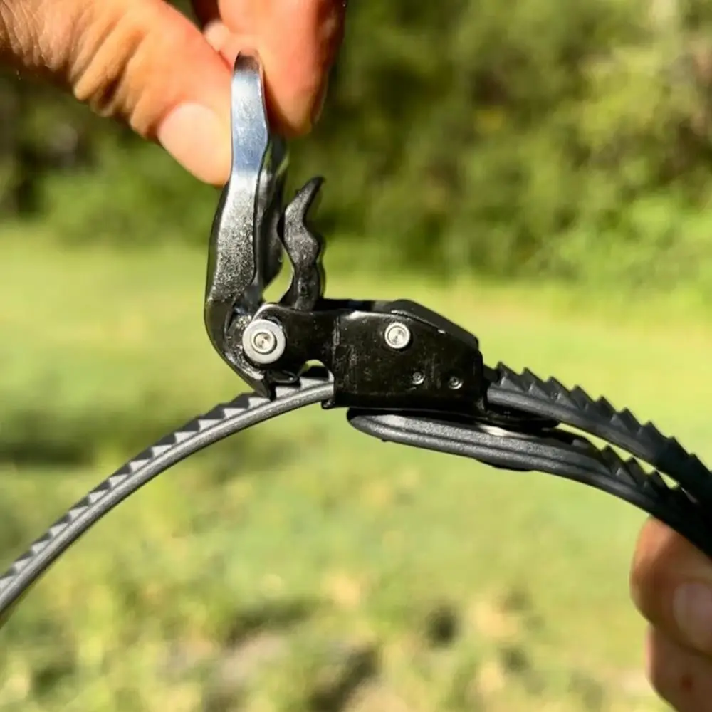 Correa de bloqueo de agarre definitiva multiusos, hebilla de trinquete ajustable de alta resistencia, banda elástica de Metal reutilizable para asegurar cualquier cosa - imagen 2