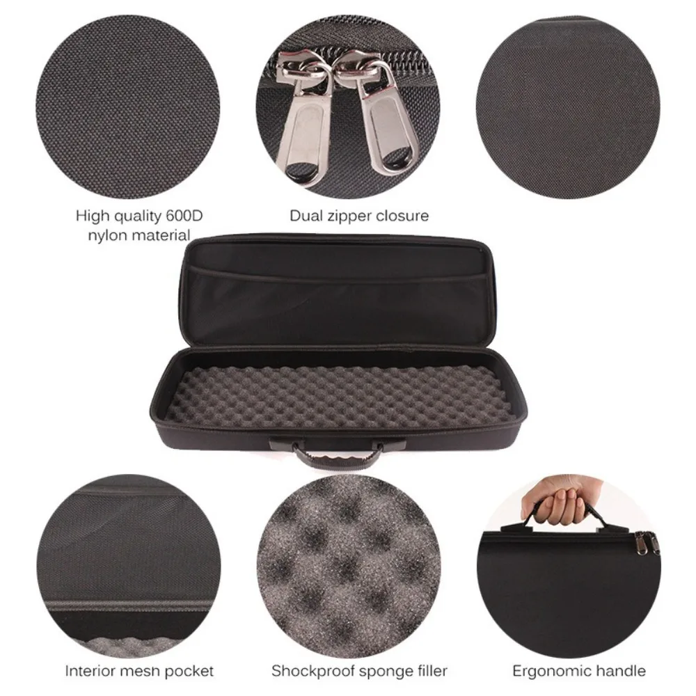 2025 Bolsas de pesca cruzadas Correa Estuche de almacenamiento de poste portátil Bolsa de transporte de carrete de pesca EVA al aire libre - imagen 4