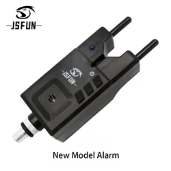 JSFUN-alarma de mordedura de pesca, luz nocturna, indicador de sonido de mordedura de pesca con conector Swinger, alarma electrónica de sonido de mordedura de pesca, 1 ud.