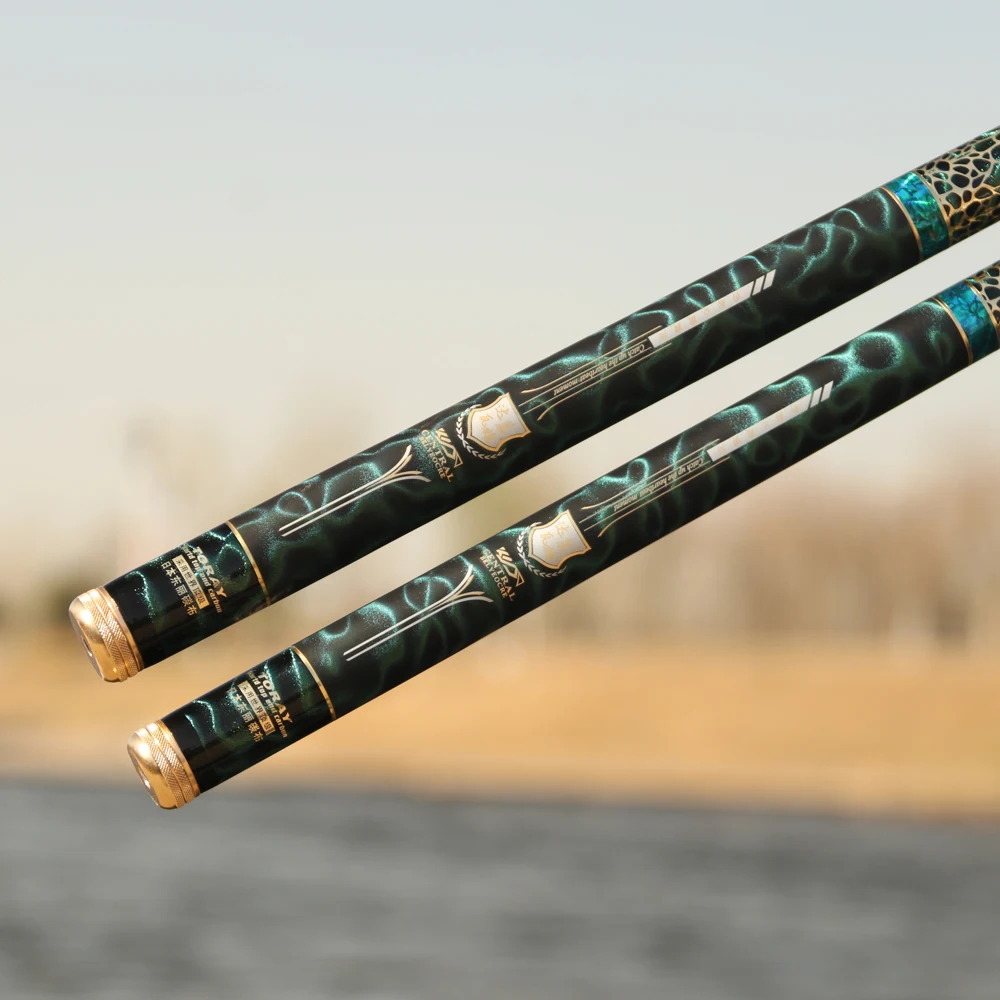 SIECHI caña de pescar telescópica de corriente 3,6 M 4,5 M 5,4 M 6,3 M 7,2 M 100% caña de viaje ultraligera de fibra de carbono Pesca portátil de agua dulce - imagen 5