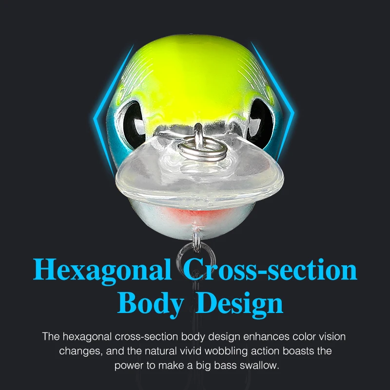 TSURINOYA 59F señuelo flotante Crankbait CHARM 59mm 13g, bujía de vibración de buceo profundo, manivela redonda, señuelo de pesca, cebos de plástico para Lucio - imagen 5