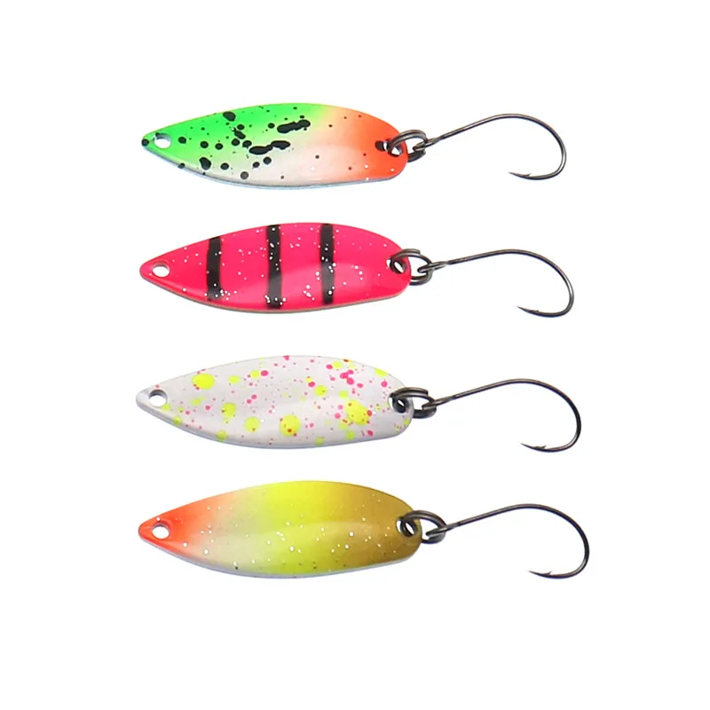 HISTOLURE Pesca Stream cebo trucha cuchara cebo 2,8g Spinner cobre Metal cuchara de Pesca señuelo para trucha perca Lucio salmón - imagen 4