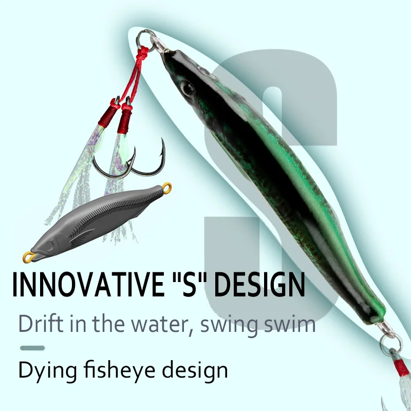 Señuelo metálico impreso en 3D para slow jigging – Atún y arrastre - imagen 3