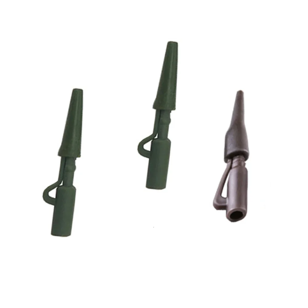 20 juegos de Clips de plomo y gomas de cola, Kit de aparejos de pesca de carpa con cono, accesorios para aparejos de pesca de carpa - imagen 3