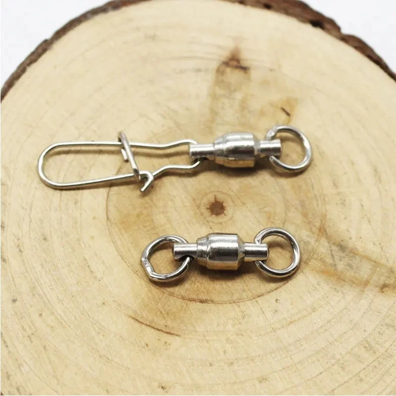 Aparejos de pesca de acero inoxidable, accesorios pequeños, 0 #-10 #, broche giratorio - imagen 3