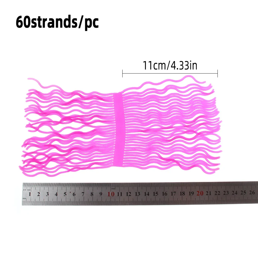 Wifreo, 6 uds., mezcla de colores, gusanos blandos, Material para atar moscas para tejer, ninfa, camarones, larvas, gusanos San Juan, señuelos de pesca de trucha - imagen 3