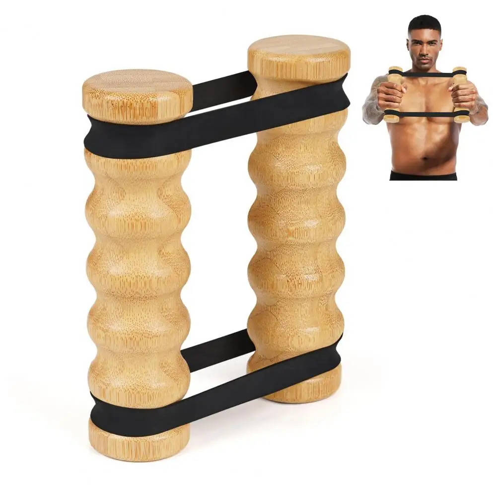 Rip Stick equipo de entrenamiento para la parte superior del cuerpo, bandas de resistencia ajustables con asas de madera, cinturones de tracción para Fitness, brazo y pecho, hombres y mujeres