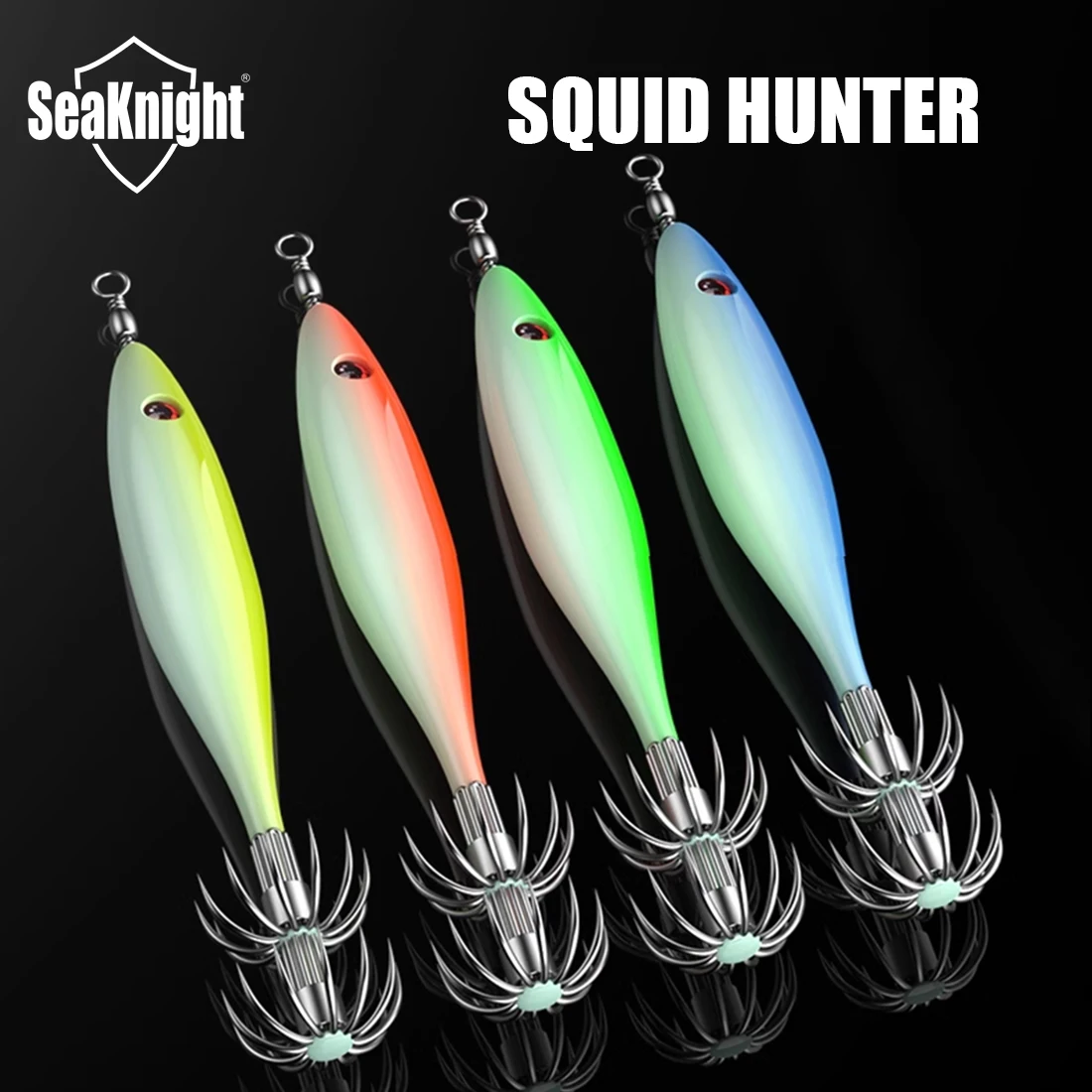 Seaknight-señuelo luminoso de calamar, anzuelos de mar, tambor de soplado, señuelos de sepia, cebos de Pesca de Mar, aparejos de pesca de calamar, 2024 - imagen 3
