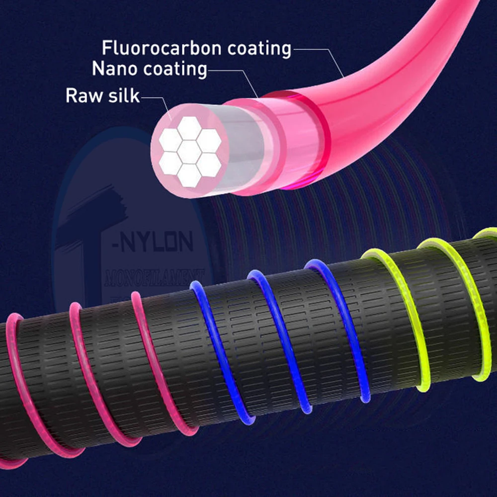 ThornsLine 1000M 3000M línea de nailon monofilamento multicolor recubierta de fluorocarbono línea de pesca súper fuerte japonesa carpa - imagen 3