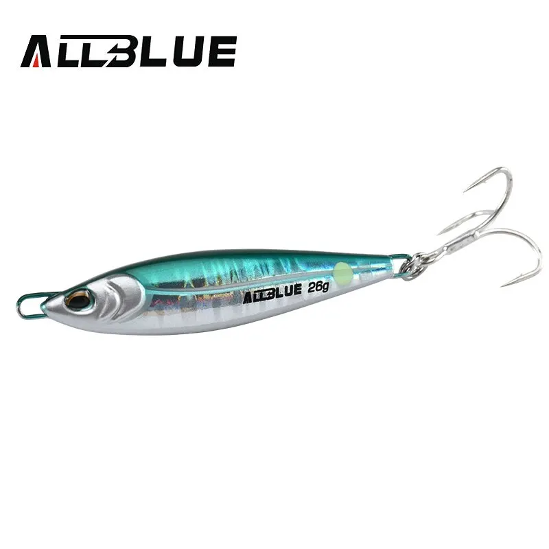 ALLBLUE LEVIN plantilla de Metal 18g 26g cebo Artificial Jigging cuchara señuelo de pesca plomo duro fuera de la costa fundición aparejos de lubina de agua salada - imagen 4