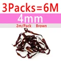 3packs 4mm Brown