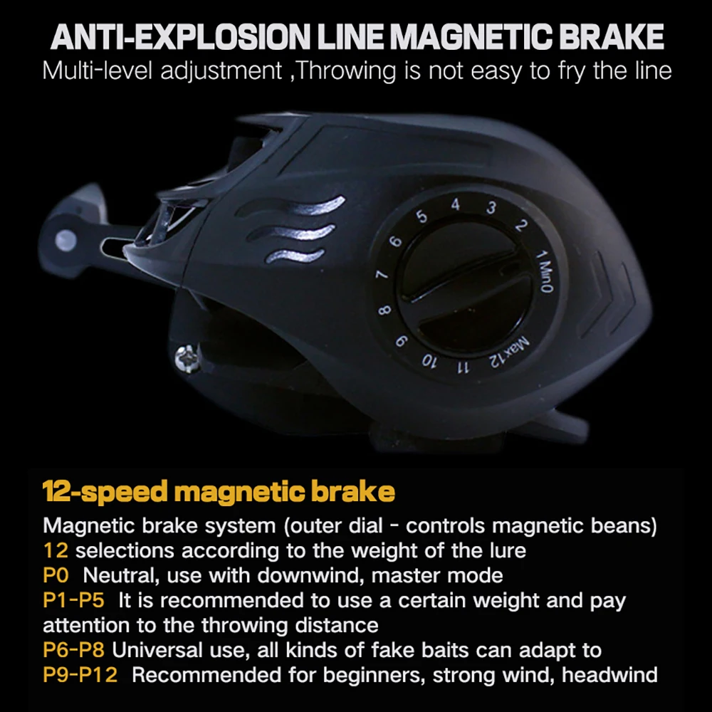 Carrete de pesca Baitcasting de gran capacidad, carrete de pesca de arrastre máximo de 8kg, 19 + 1 BB, carretes de viaje para surfear, carretes de agua salada de fundición larga, Serie 2000 - imagen 4
