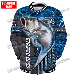 Chaqueta Bomber para pesca de lubina – Personalizada 3D