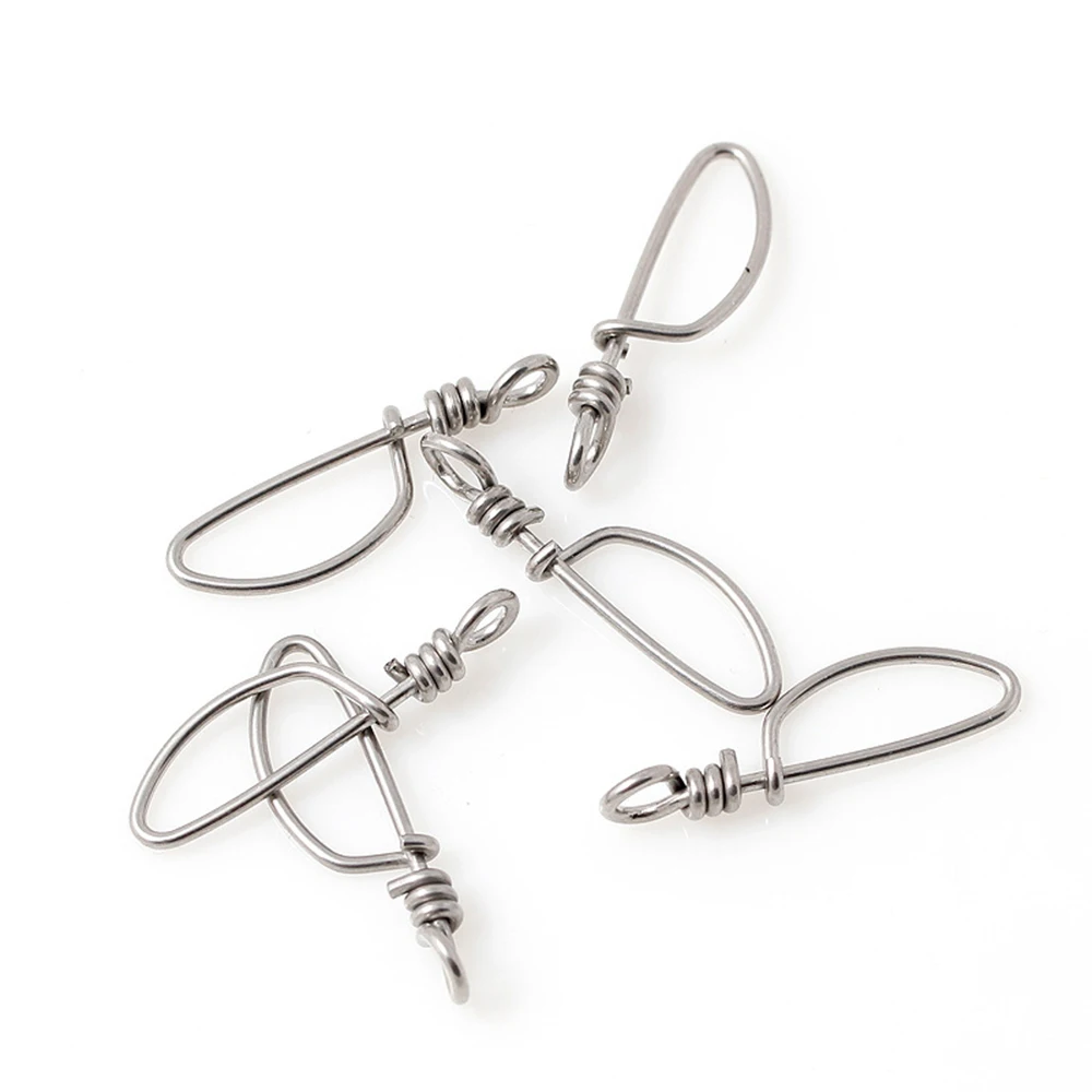 200 Uds Clip de Pesca Coastlock Snap accesorios de Pesca de mar de acero inoxidable suministros de aparejos broches giratorios de Pesca de alta resistencia Pesca - imagen 5