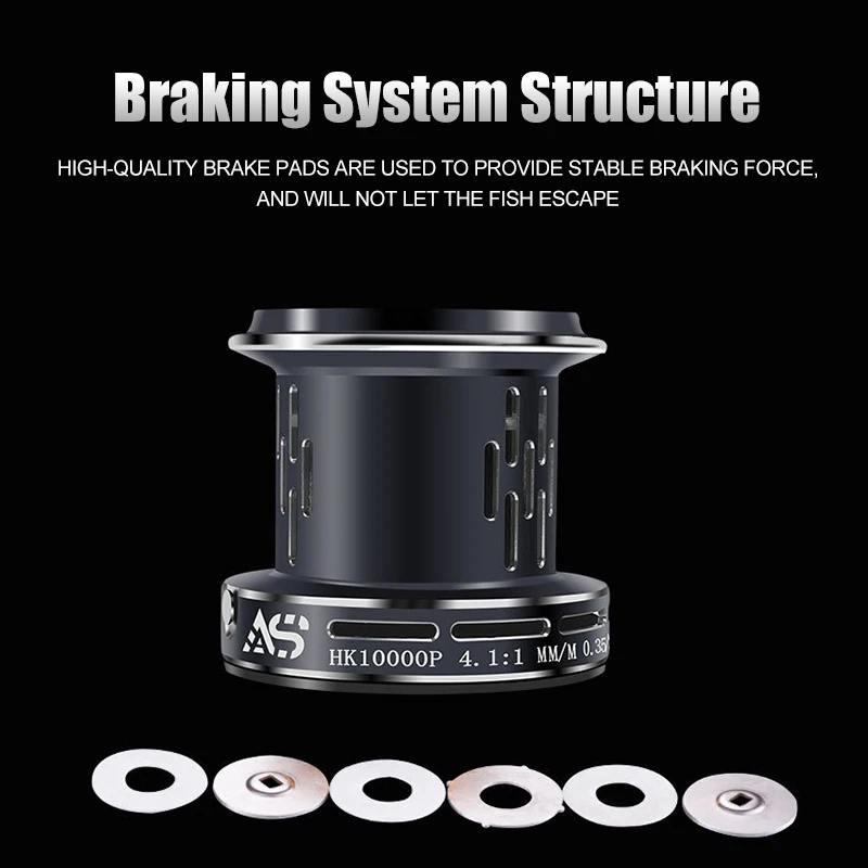 Carrete de Jigging de agua salada Mavllos Paladin, relación 5,7:1, arrastre 20kg, 5 + rodamientos, carrete giratorio de pesca de atún de tiro largo anticorrosión - imagen 5