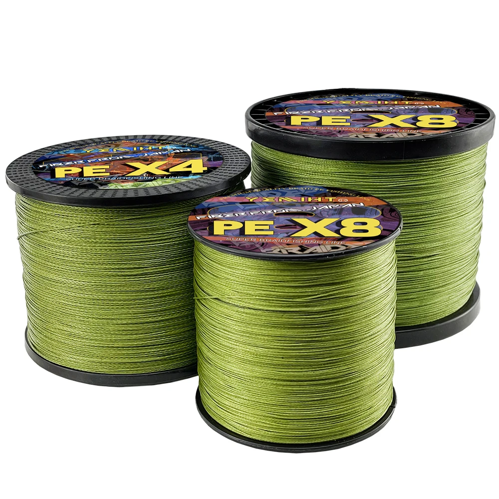 Línea de PE de 1000M, multifilamento de pesca de Material suave, 8 hebras trenzadas, cables de pesca de carpa súper fuertes, gran potencia de arrastre, 18-78LB - imagen 3