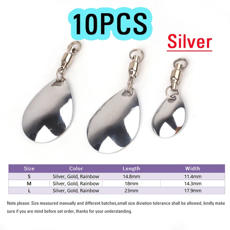 10PCS B Silver
