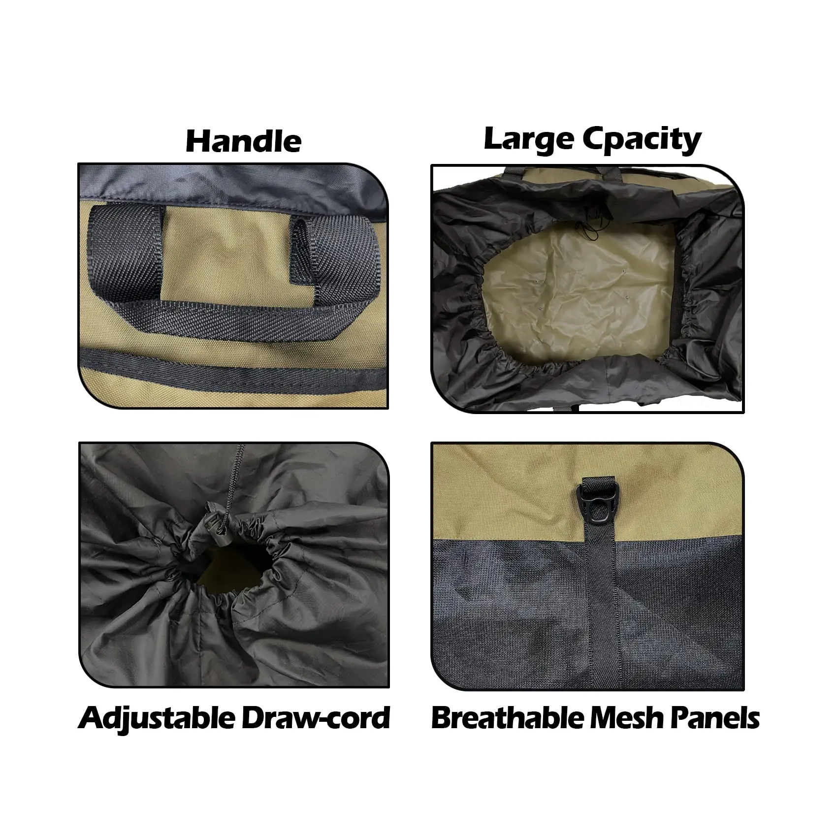 Bolsa de pesca y caza con malla ventilada, botas de caña, mochila de pesca con mosca para pesca, senderismo y Camping, novedad - imagen 3