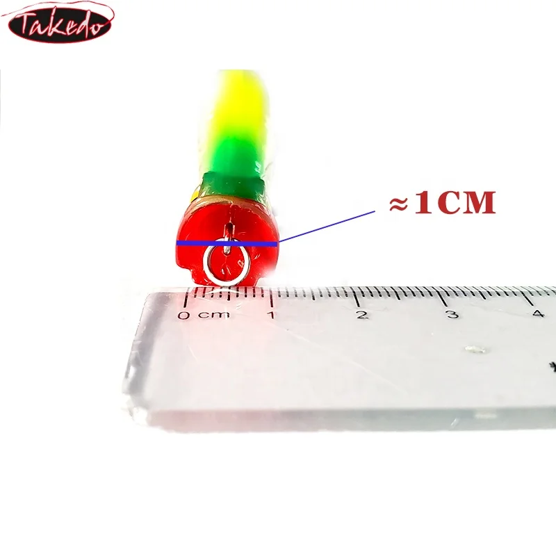 TAKEDO HG19 Señuelos de pesca de agua superior cebo colorido 3D 11CM 13G Wobbers Swimbait con 8 #   Señuelo Popper con anzuelo para Bass Snakehead - imagen 3