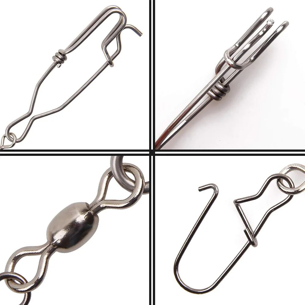Duo Lock Snap Clip de palangre atún acero inoxidable giratorio - imagen 3