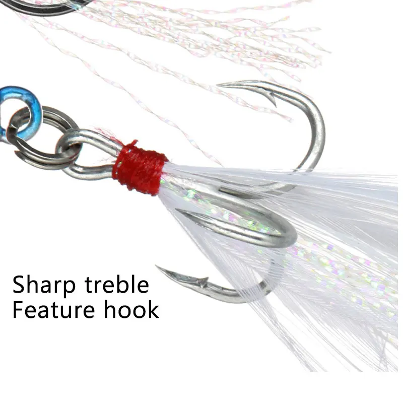 Señuelo de Metal duro para pesca vertical, cebo de 7g, 10g, 15g, 20g para lubina, trucha, buceo, agua salada - imagen 4