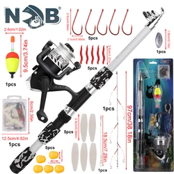 NGB Combo de Caña y Carrete para Principiantes - Telescópica de Viaje