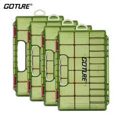 Goture 3600/3700 caja de aparejos de pesca impermeable caja de almacenamiento de anzuelos de señuelo organizador de herramientas de pesca de doble cara caja contenedor de cebo