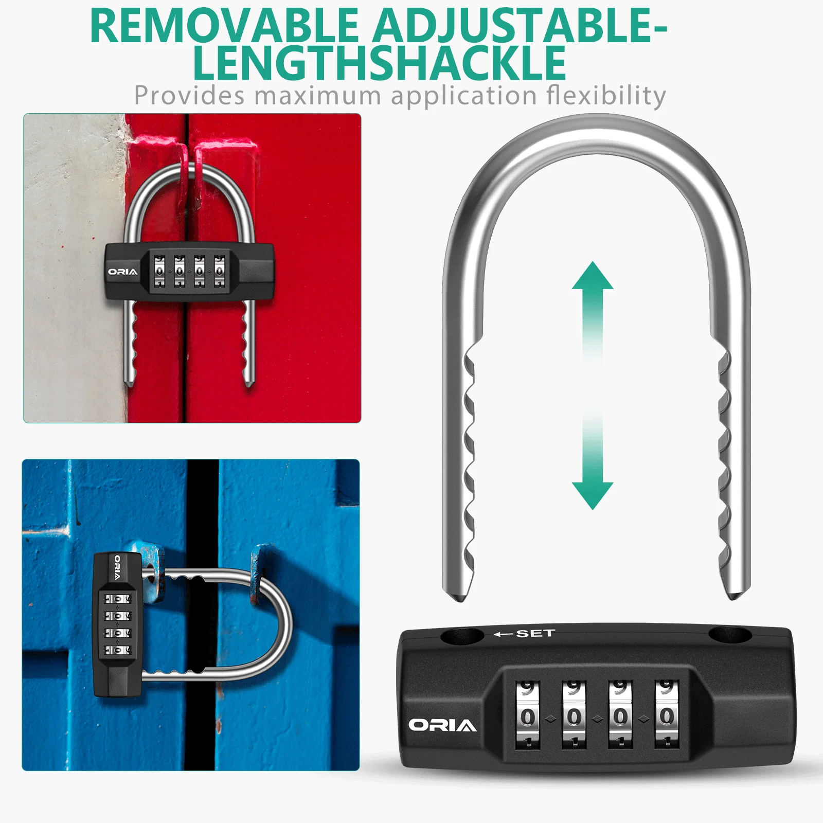 Candado de seguridad para caja de pesca y equipaje con combinación - imagen 5