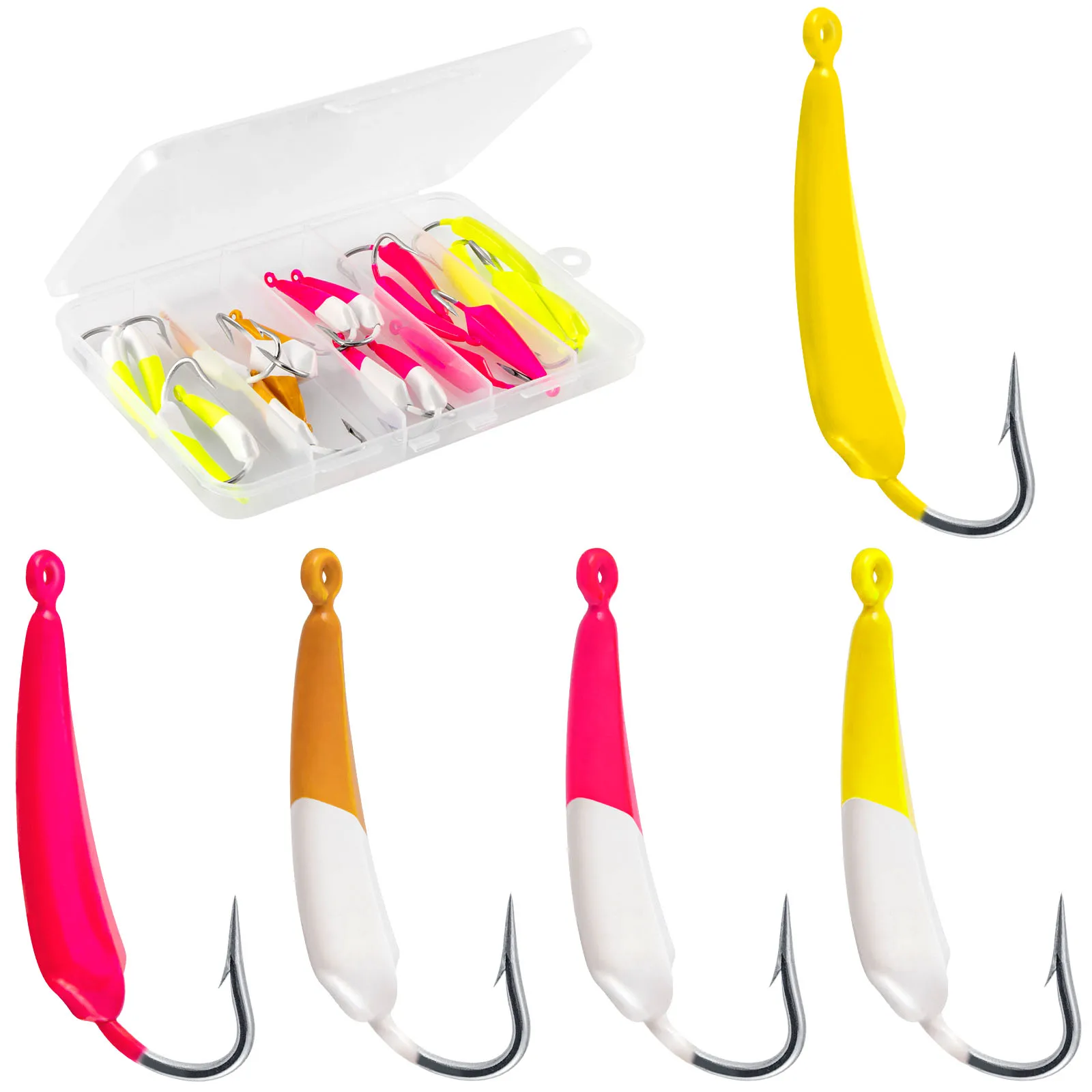 Plantillas de Pompano para pesca de Surf, cabezales de plátano, plantilla de pie para agua salada, fundición de playa, Halibut Striper Redfish, 10/20 piezas