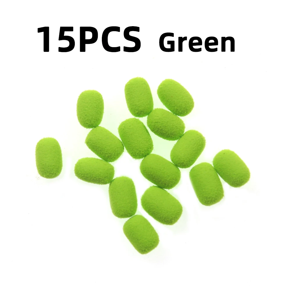 15pcs green color