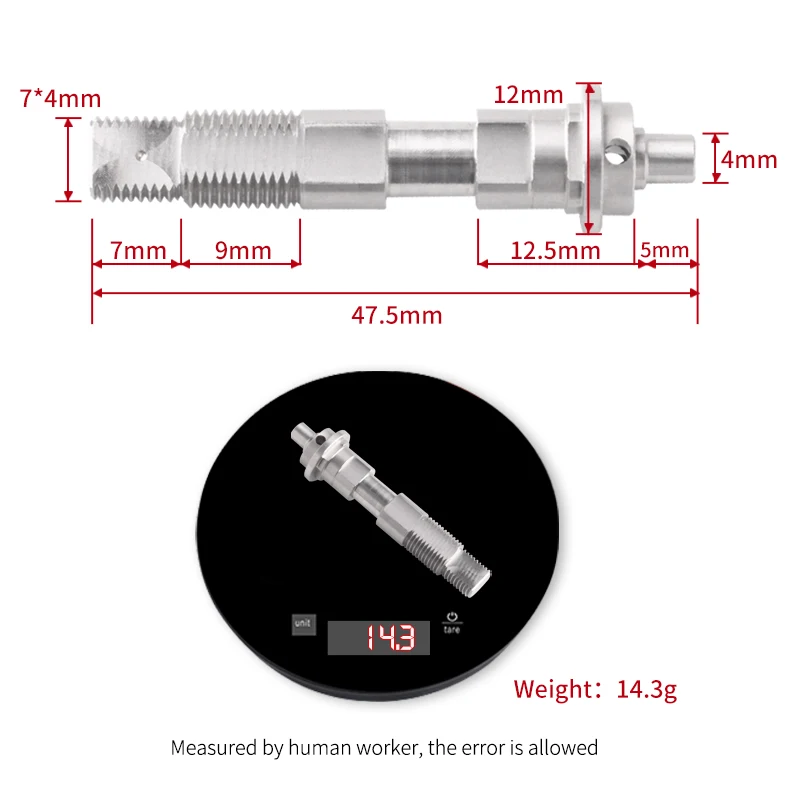 RUKE Shima CQ200 201 CQ DC 200 201 Visserij-reel Handvatten Accessoire Hoofdas Voor DIY 303 Roestvrij Materails Gewicht 14.3g Reparatie - imagen 2