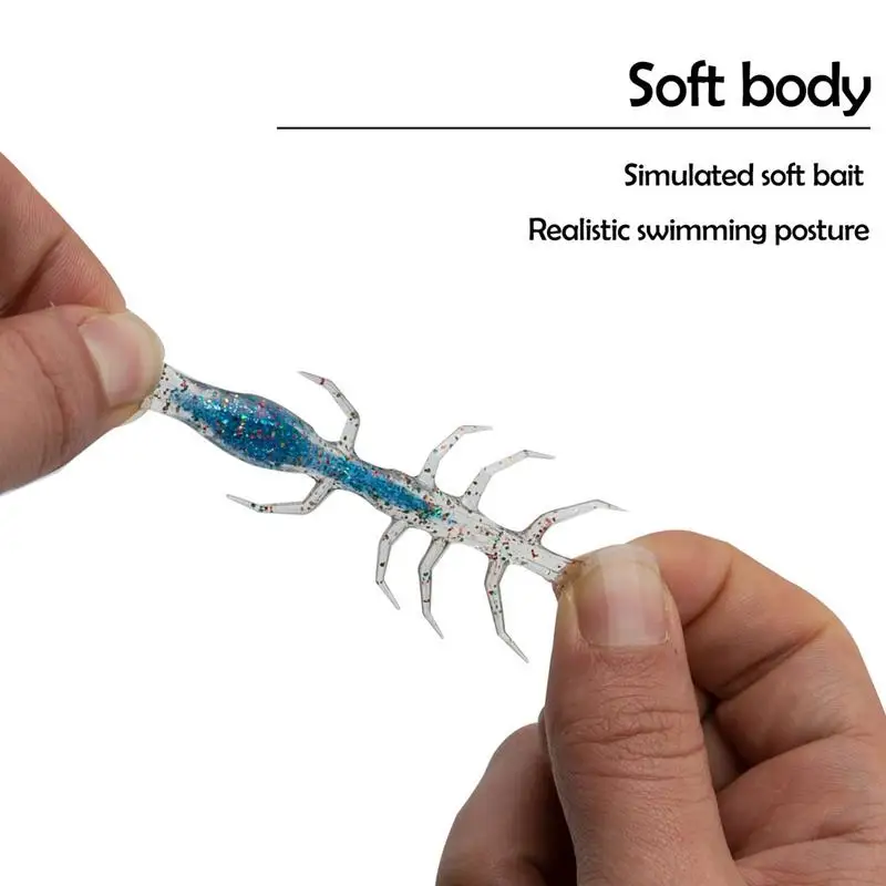 Señuelos de lubina, Señuelos de pesca flotantes de agua dulce, elásticos multiusos, acción de caminata Natural, señuelos de pesca para agua dulce y salada - imagen 5