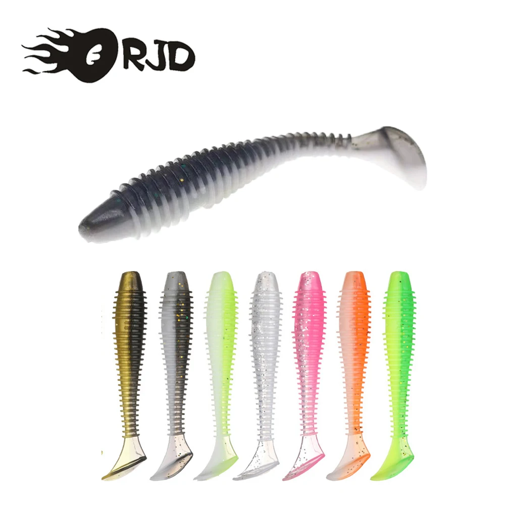 ORJD-señuelo de pesca de 10-30 piezas, cebo Artificial suave, gusano de silicona, Wobblers, Swimbaits, accesorios de aparejos de pesca - imagen 3