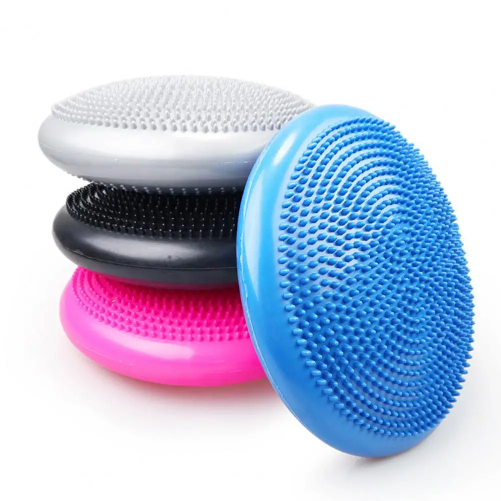 Esterilla de equilibrio de Yoga con bomba, pelota de equilibrio para entrenamiento físico, moldeador corporal, almohadilla de equilibrio para terapia física, asiento de masaje, 33cm - imagen 3
