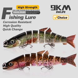 9KM Swimbait multiarticulado 12,5 cm para agua dulce y salada