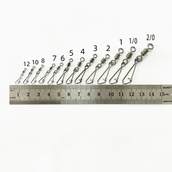30 Uds. De broches giratorios de una sola hebilla, broches giratorios de pesca de latón inoxidable, pesca en agua salada, barril rodante, conectores giratorios, aparejos