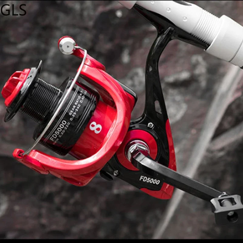 Carrete giratorio FD 2024 – Negro rojizo, tallas 1000-6000 - imagen 3