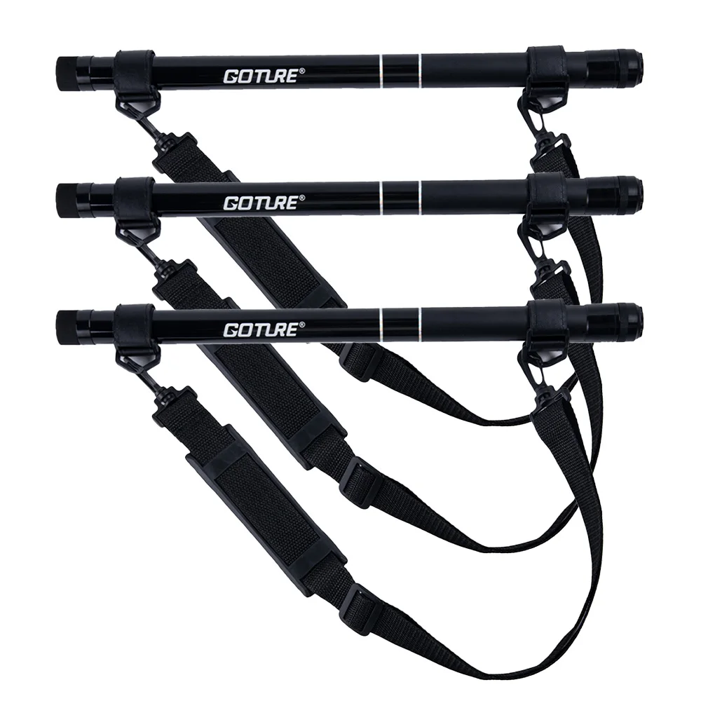 Goture red de pesca telescópica con mango extensible y correa