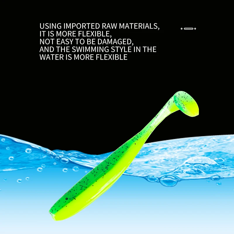 Señuelo de pesca suave con caja, cebo de silicona Swimbait Streamer, cuchara de pesca marina, 7,5 cm, 10cm, Wobbler Set - imagen 4