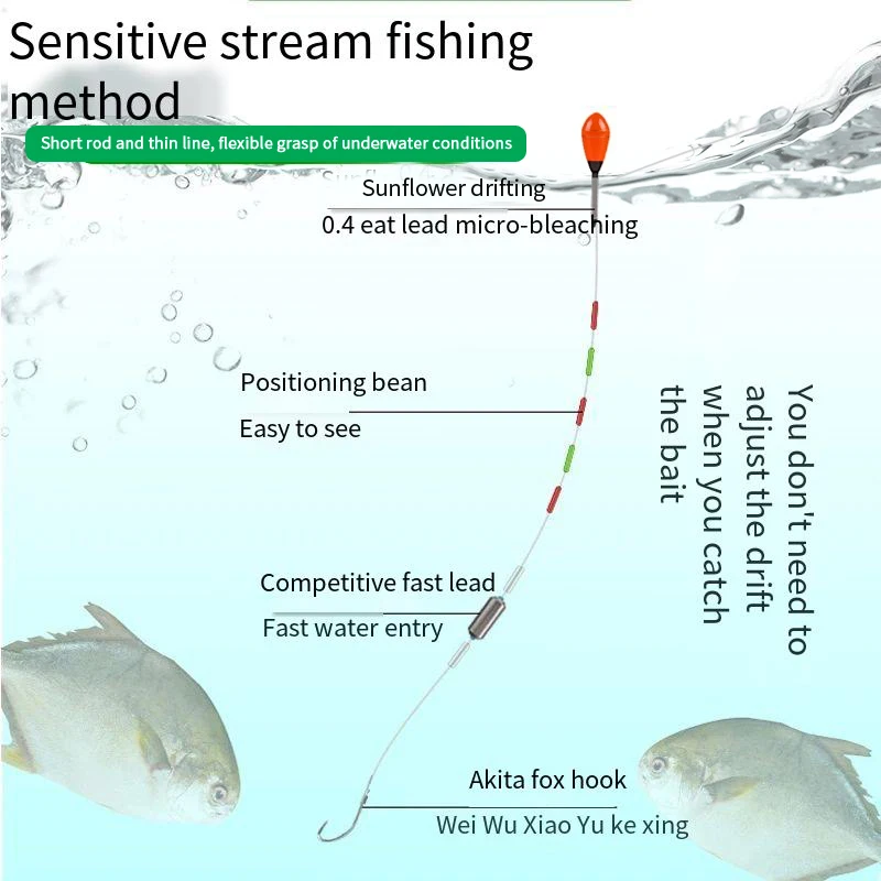 Equipo de pesca PD, microconjunto de componentes, línea de pesca atada, gancho Akita, Grouper de deriva de corriente japonesa - imagen 3