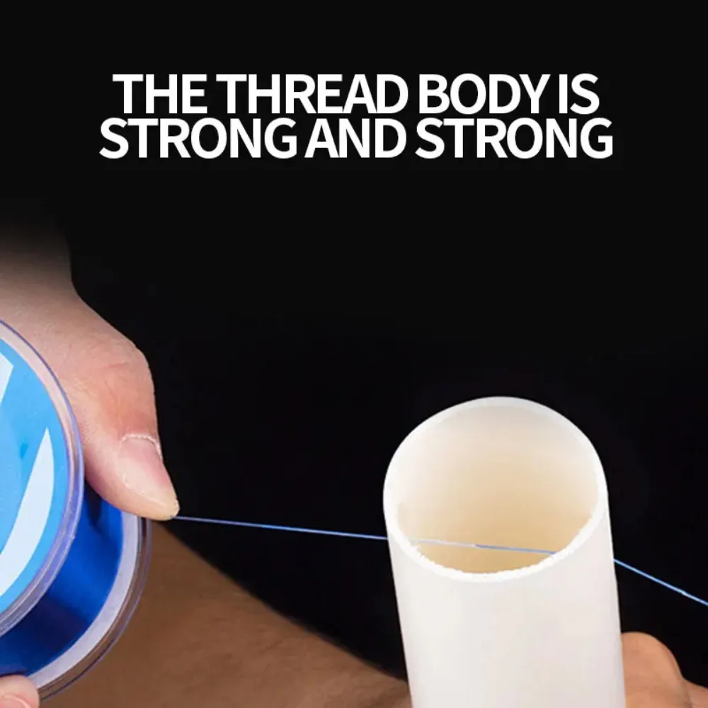 Sedal de pesca de nailon Invisible, hilo con revestimiento de fluorocarbono de 500-0,20mm, 0,60-45lb, superfuerte, 7,15 m - imagen 4