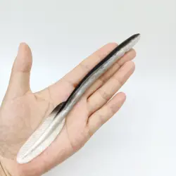 DUODUOYU, 2 uds., cebo suave, señuelo de pesca de Anguila pequeña, 17cm/10g, alerones de campo de arroz vívidos súper vivos, señuelos artificiales Loach, aparejos de pesca