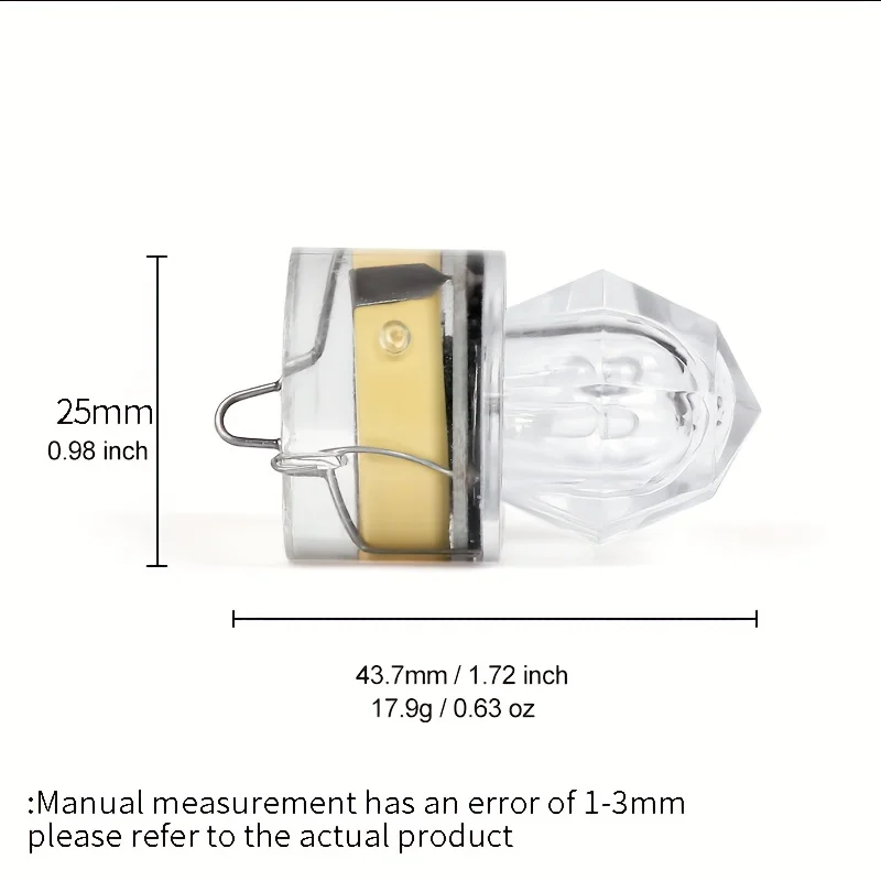 Luz LED subacuática para pesca de fondo – Tubo diamante impermeable