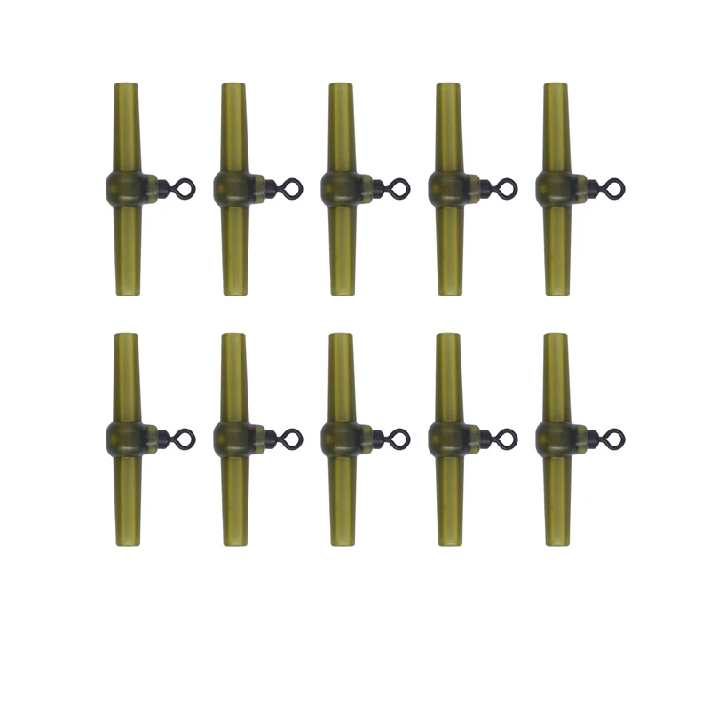 Accesorios de pesca de carpa, mangas antienredos, curvas laterales con gancho giratorio para carpa, aparejo de carpa de helicóptero para equipo de aparejos de pesca - imagen 5