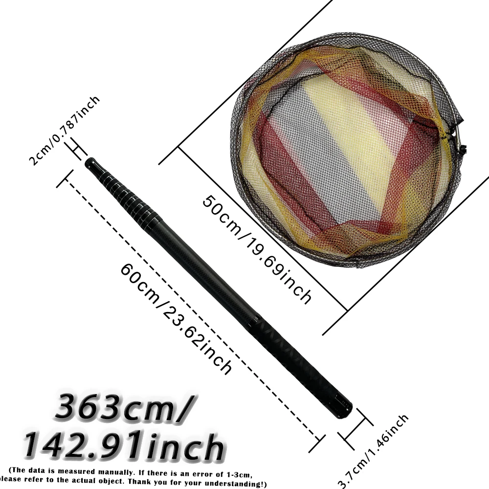 Red telescópica fibra carbono MBLN 3.6m – Sacadera para pesca mar - imagen 2