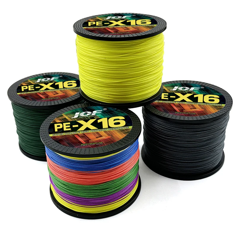 Sedal trenzado para Pesca de carpa, hilo de 16 hebras, 500M, 1000M, X16, de tiro largo, PE, multifilamento de gran potencia, 25LB ~ 200lb - imagen 5