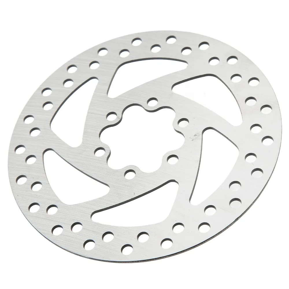Disco de freno duradero de acero inoxidable para patinete eléctrico, 140mm, 6 tornillos, pastilla de Rotor de freno, disco de freno redondeado de 6 orificios para bicicleta de carretera KUGOO - imagen 3