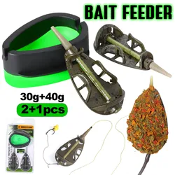 Kit alimentador Method Feeder Sougayilang – Lanzador de cebo para carpa